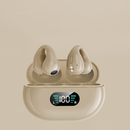 Bone Conduction Headphones TWS Earbuds Ear Clip Bluetooth 5.3 Touch Wireless Earphone In - Ear Bass HIFI Sports Headset - More4LessLB