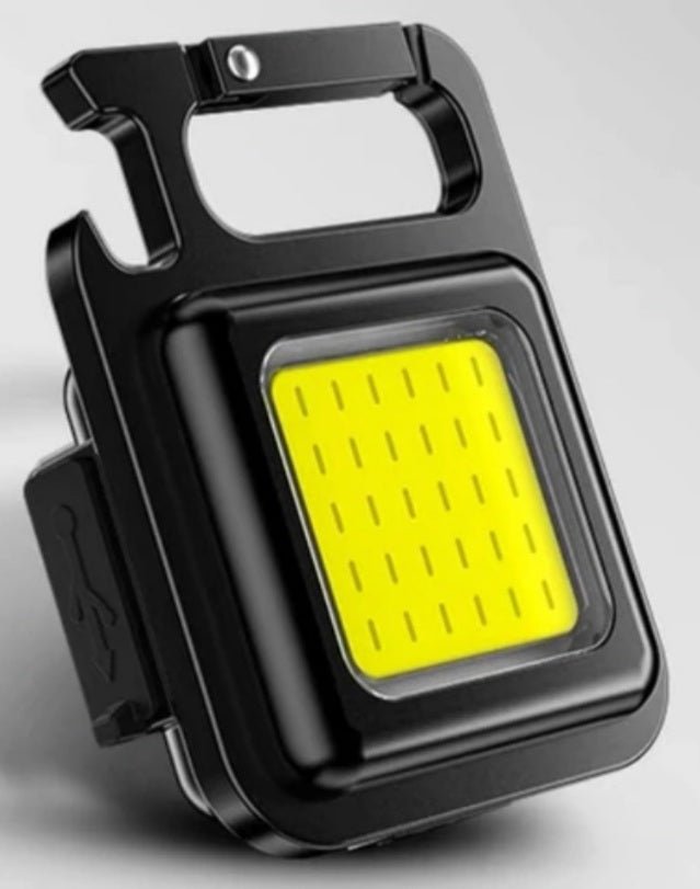 Keychain with LED light front view