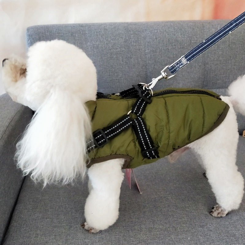 Waterproof Winter Dog Coat with Harness – Warm Jacket for Large & Small Dog - More4LessLB