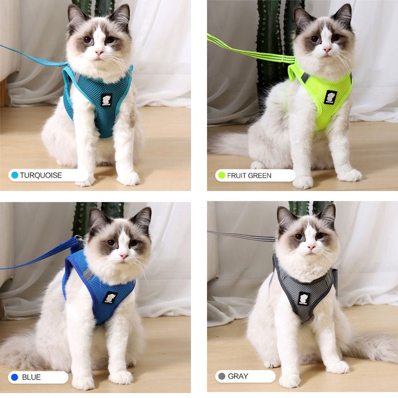Anti - Strike Cat Harness – Adjustable Traction Vest for Cats - More4LessLB