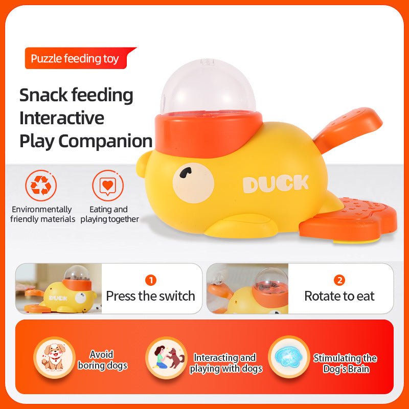 Interactive Dog Puzzle Feeder – Training & Slow Feeding Duck Toy - More4LessLB