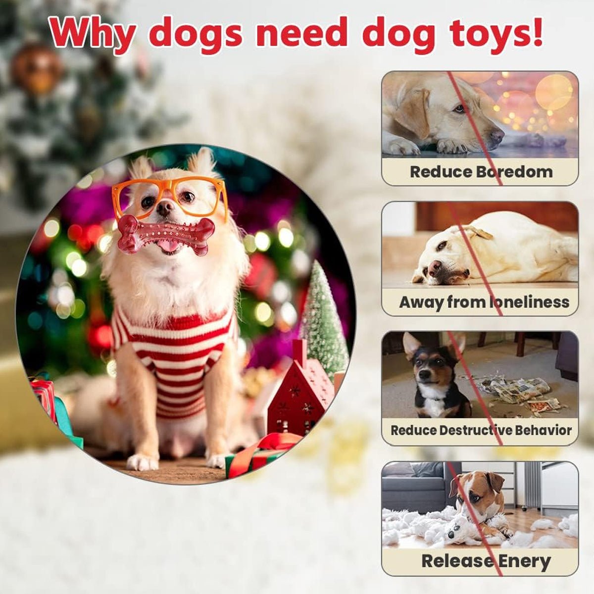 Natural Rubber Chew Toy – Strong & Safe for Aggressive Chewers - More4LessLB