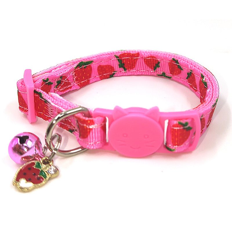 Pet Print Bell Cat Collar Cat Strap - More4LessLB