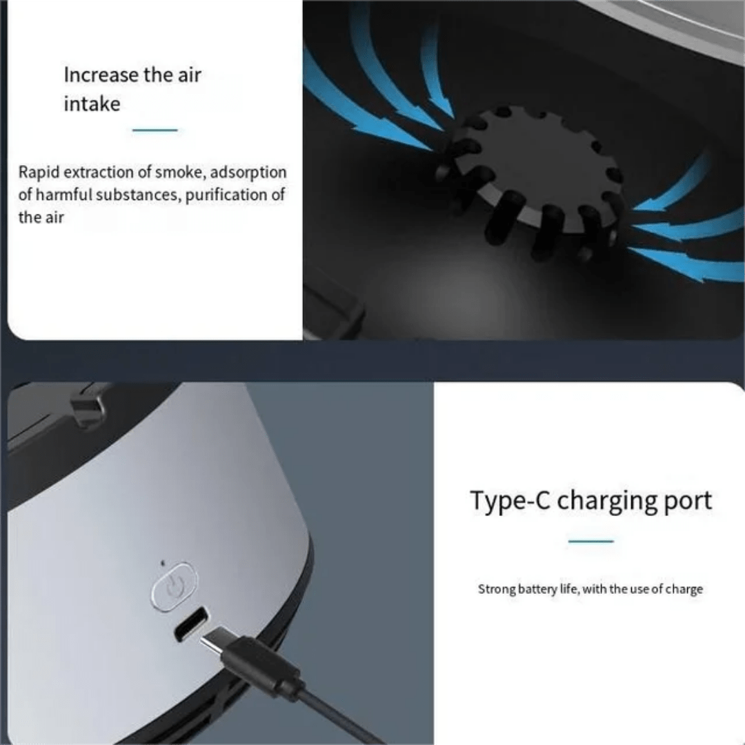 Increase the air intake
Type-C charging port