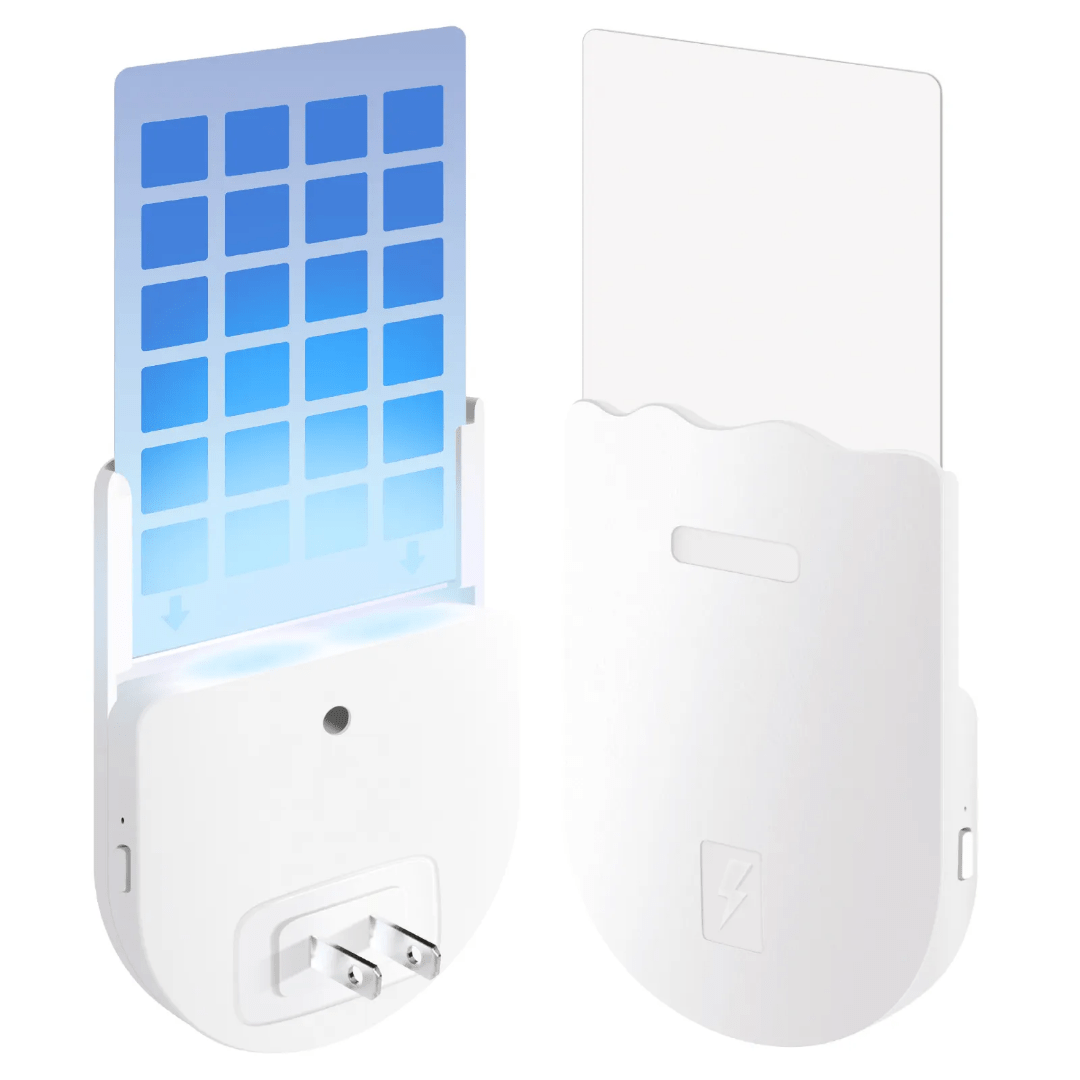 Close-up of UV sticky trap with sticky cards