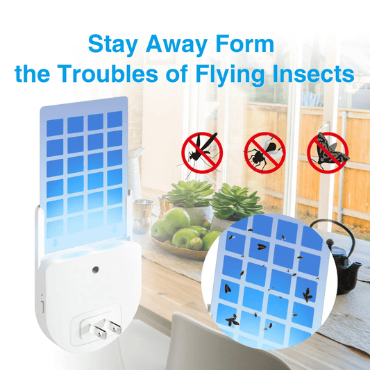 Front view of Indoor UV Sticky Trap – kills flies & mosquitoes safely