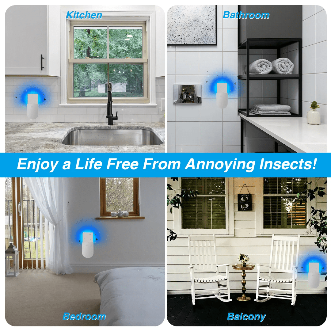 UV sticky trap in home environment, safe for children & pets
