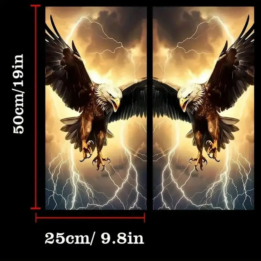 3D Wild Animal Car Window Stickers – Realistic Animal Window Pillar Decals for Cars & Motors - More4LessLB