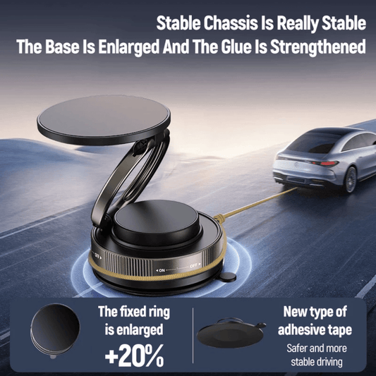 Magnetic Car Phone Holder – 360° Rotation & Strong N56 Magnetic Mount - More4LessLB