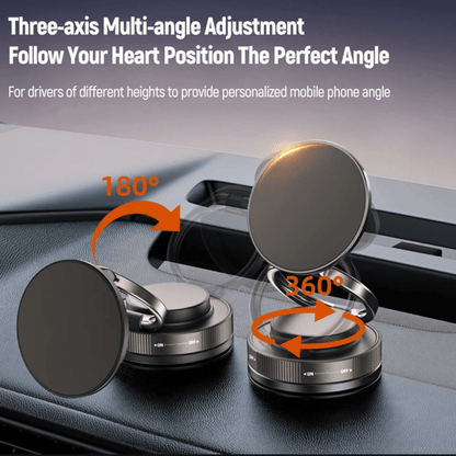 Magnetic Car Phone Holder – 360° Rotation & Strong N56 Magnetic Mount - More4LessLB