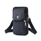 Leather Mobile Phone Shoulder Covers, Men's Belt Bags, Vertical Holster Belt Clip Pockets, Carrying Cases With Card Slots - More4LessLB