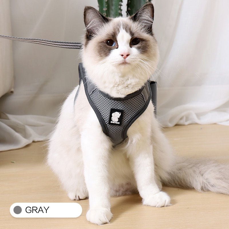 Anti - Strike Cat Harness – Adjustable Traction Vest for Cats - More4LessLB