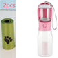 Portable Cat Dog Water Bottle Food Feeder Drinker Poop Dispenser 3 In 1 Leak - proof Multifunctional Dog Water Bottle Pet Products - More4LessLB