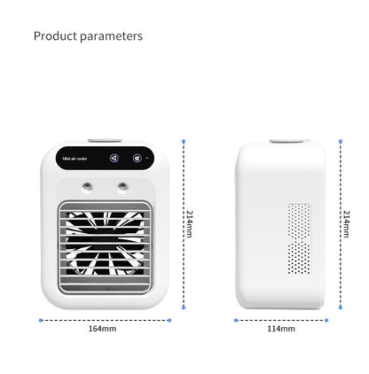 Portable USB Mini Air Cooler – Personal Cooling Fan with Mist & Ice Cooling - More4LessLB