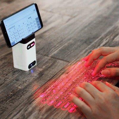 LEING FST Virtual Laser Keyboard – Bluetooth Wireless Projector Keyboard with Mouse Function - More4LessLB