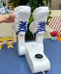 Shoes drying inside the sterilizer