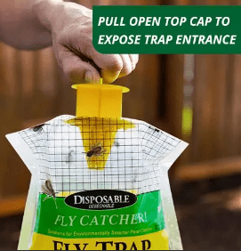 Organic Fly Trap Bags Disposable | Chemical - Free Outdoor Fly Catcher for Homes & Farms - More4LessLB