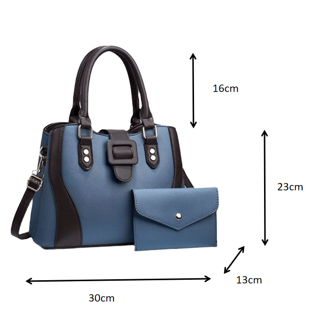 Urban Minimalist Women's Handbag Set – Elegant Chain Accent Shoulder Bag - More4LessLB