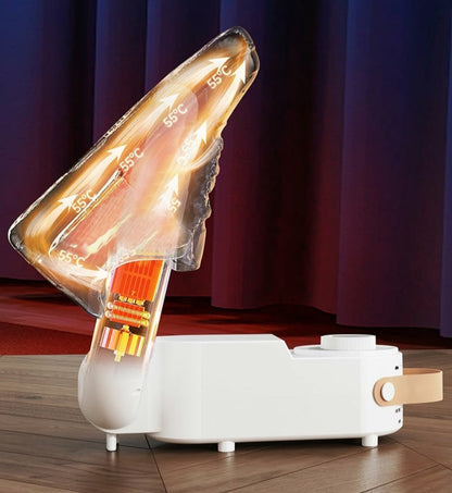 Shoes drying inside the sterilizer