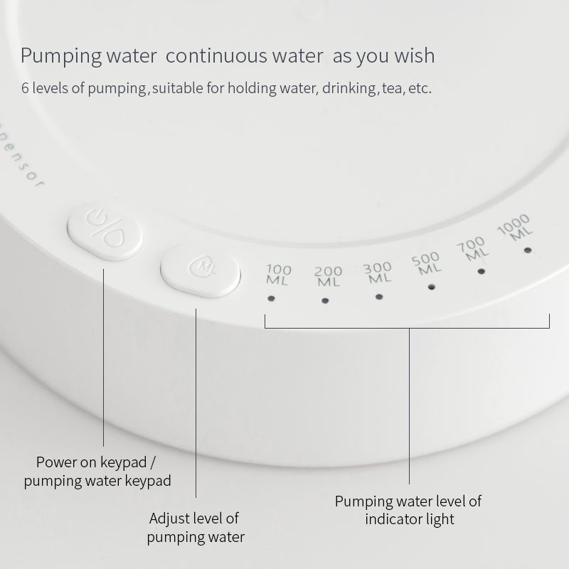 Portable USB Rechargeable Water Dispenser Pump – Smart Automatic Bottle Pump - More4LessLB