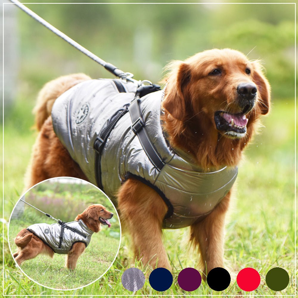 Waterproof Winter Dog Coat with Harness – Warm Jacket for Large & Small Dog - More4LessLB