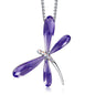 Ladies' Fashion Minimalist Versatile Crystal Dragonfly Necklace