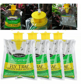 Organic Fly Trap Bags Disposable | Chemical - Free Outdoor Fly Catcher for Homes & Farms - More4LessLB