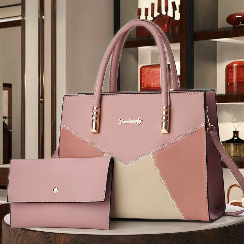 2 - in - 1 Elegant Women's Large Capacity Tote Bag – Stylish Everyday Shoulder Handbag - More4LessLB