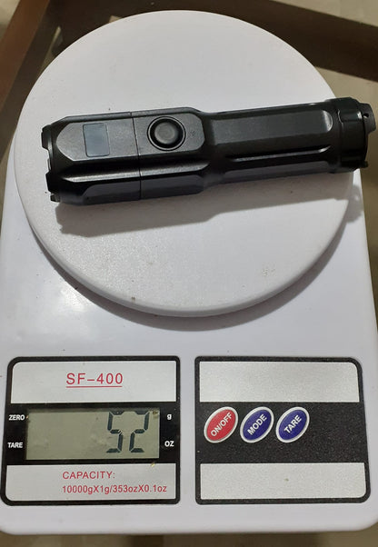 Smiling Shark Torch LED Light front view
feather weight