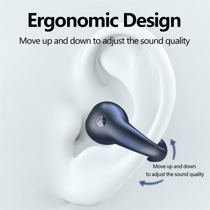 Bone Conduction Headphones TWS Earbuds Ear Clip Bluetooth 5.3 Touch Wireless Earphone In - Ear Bass HIFI Sports Headset - More4LessLB