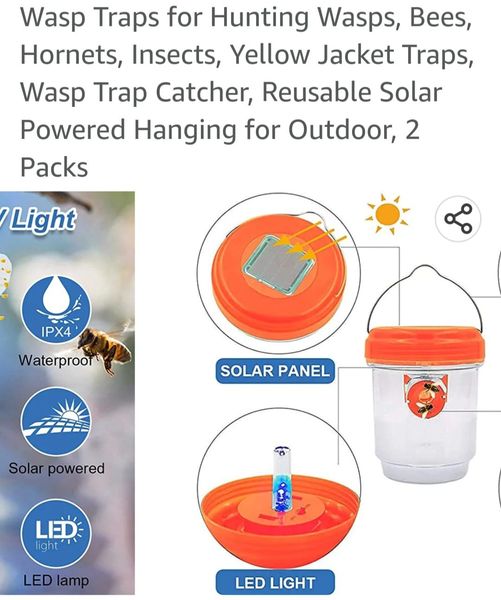 Hornets & Wasps UV Trap features