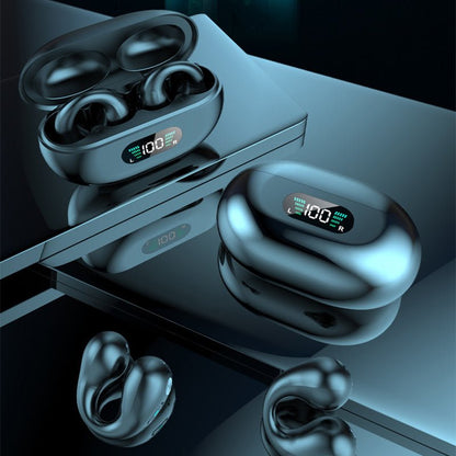 Bone Conduction Headphones TWS Earbuds Ear Clip Bluetooth 5.3 Touch Wireless Earphone In - Ear Bass HIFI Sports Headset - More4LessLB