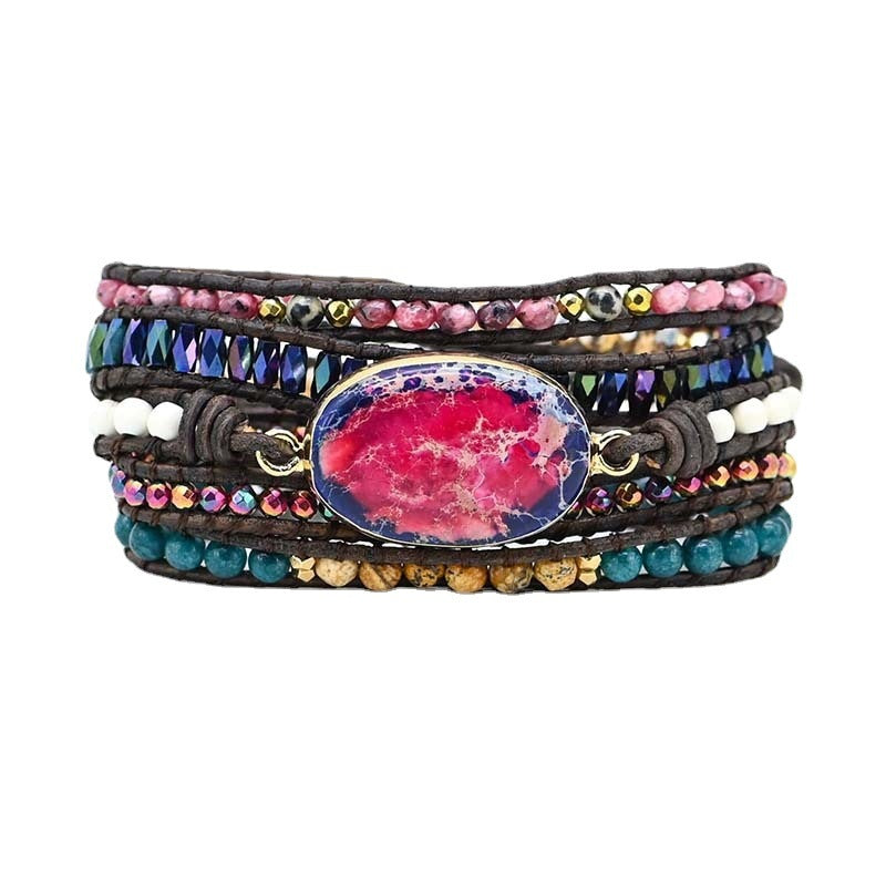 Ethnic Style Love Accessories Mixed Stone Bracelet