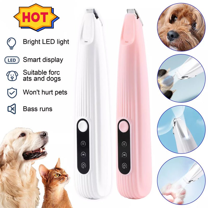 Pets Efficient LED Shaving Cat Dog Foot Hair Electric Clipper Pet Products - More4LessLB