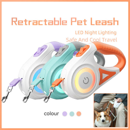 Dog Leash Retractable Leash And Dog Collar Spotlight Automatic Pet Dog Cat Traction Rope For Small Medium Dogs Pet Product - More4LessLB