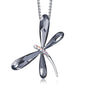Ladies' Fashion Minimalist Versatile Crystal Dragonfly Necklace