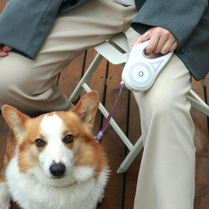 Dog Leash Retractable Leash & Dog Collar Spotlight – Automatic Traction Rope for Small & Medium Dogs | Pet Supplies - More4LessLB