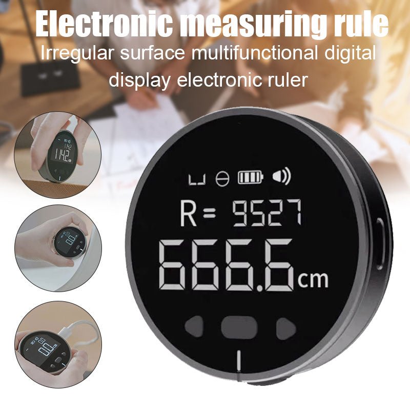 Mini Digital Measuring Wheel – Rechargeable Pocket Electronic Ruler - More4LessLB