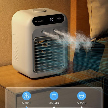 Portable USB Mini Air Cooler – Personal Cooling Fan with Mist & Ice Cooling - More4LessLB