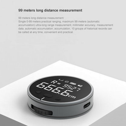 Mini Digital Measuring Wheel – Rechargeable Pocket Electronic Ruler - More4LessLB