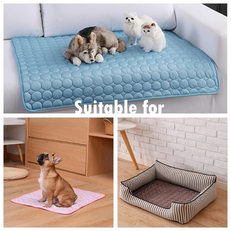 Dog Cooling Mat Summer Pets Cold Bed Extra Large For Small Big Dogs Pet Accessories Cat Durable Blanket Sofa Cat Ice Pad Blanket Pet Products - More4LessLB