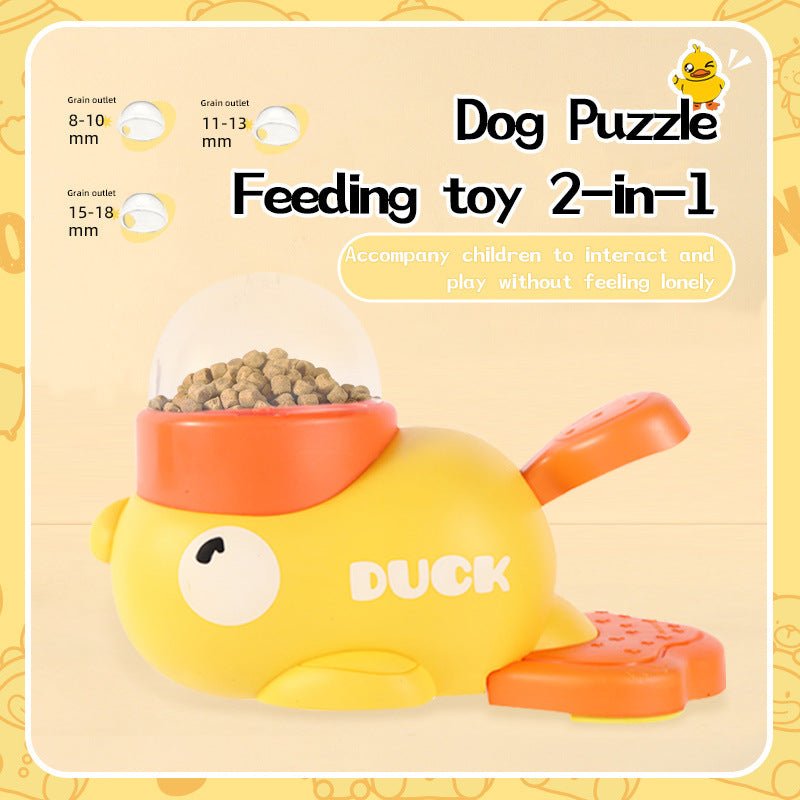 Interactive Dog Puzzle Feeder – Training & Slow Feeding Duck Toy - More4LessLB