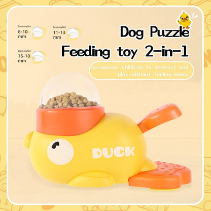 Interactive Dog Puzzle Feeder – Training & Slow Feeding Duck Toy - More4LessLB