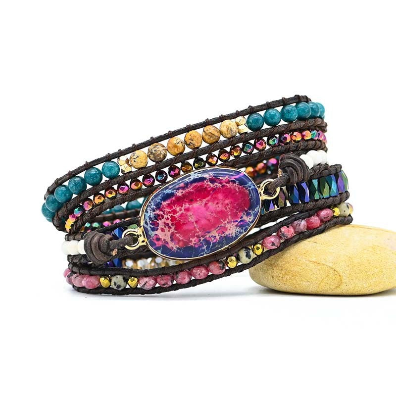 Ethnic Style Love Accessories Mixed Stone Bracelet