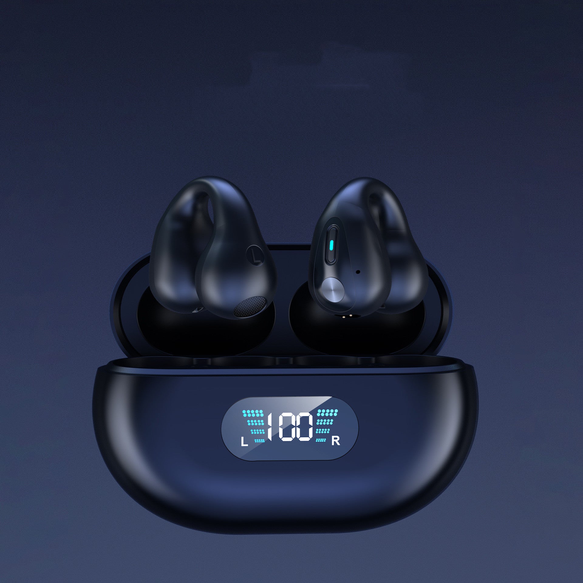 Bone Conduction Headphones TWS Earbuds Ear Clip Bluetooth 5.3 Touch Wireless Earphone In - Ear Bass HIFI Sports Headset - More4LessLB