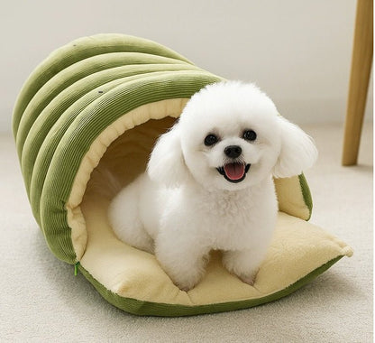 Removable And Washable Closed Cat House Winter Warm Pet Sleeping Nest - More4LessLB