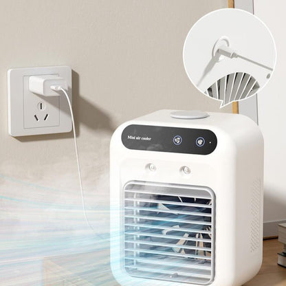 Portable USB Mini Air Cooler – Personal Cooling Fan with Mist & Ice Cooling - More4LessLB