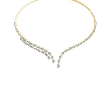 Multi-layer Open Zircon Necklace Party Accessory