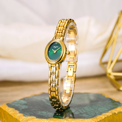 Exquisite Oval Mini Women's Vintage Waterproof Quartz Watch