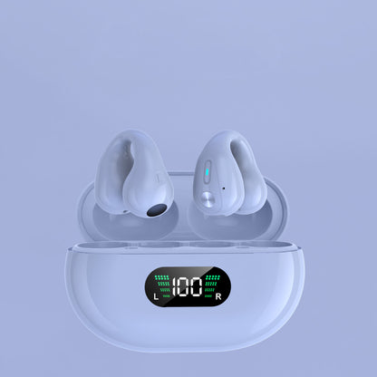 Bone Conduction Headphones TWS Earbuds Ear Clip Bluetooth 5.3 Touch Wireless Earphone In - Ear Bass HIFI Sports Headset - More4LessLB